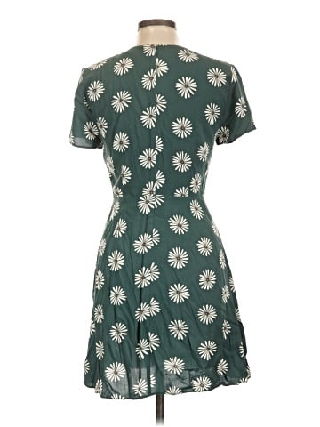 Madewell Button-Wrap Dress in Daisy Daydream (view 2)