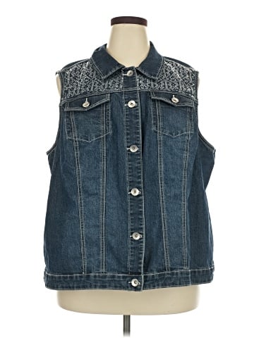 Cj Banks Denim Vest (view 1)