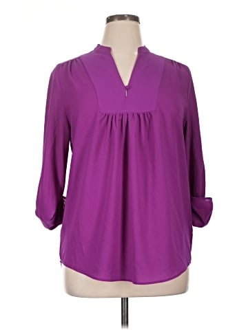 Susan Graver 3/4 Sleeve Blouse (view 1)