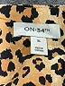 On 34th Animal Print Gold Short Sleeve Blouse Size XL - photo 7