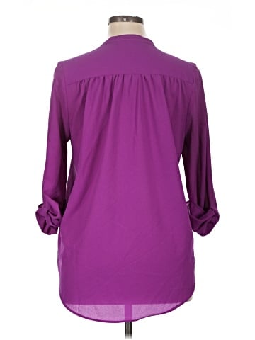 Susan Graver 3/4 Sleeve Blouse (view 2)