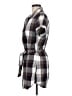 Zero 100% Cotton Plaid Gray Casual Dress Size M (estimated) - photo 5