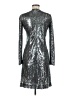 Galvan 100% Polyester Silver Cocktail Dress Size 8 - photo 2