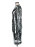 Galvan 100% Polyester Silver Cocktail Dress Size 8 - photo 5