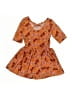 Dot Dot Smile Print Orange Dress Size 2T - photo 2