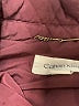 Calvin Klein Argyle Burgundy Coat Size L - photo 6