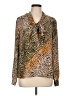 Bar III Brown Long Sleeve Blouse Size L - photo 1
