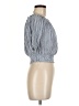 Elan Blue Short Sleeve Blouse Size M - photo 4