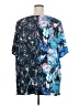 Catherines Blue Short Sleeve Blouse Size 3X - photo 2