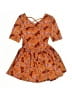 Dot Dot Smile Print Orange Dress Size 2T - photo 1