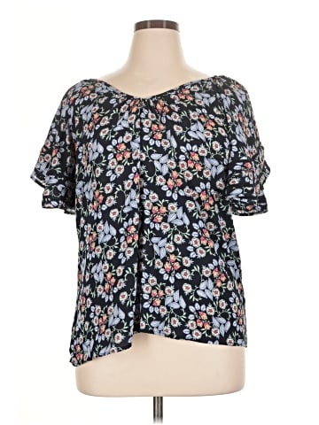 Ann Taylor LOFT Short Sleeve Blouse (view 1)