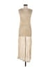 Unbranded 100% Polyester Ivory Tan Cocktail Dress Size M - photo 1