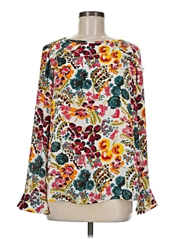 Ann Taylor LOFT Long Sleeve Blouse (view 1)