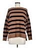 T Tahari Stripes Brown Pullover Sweater Size M - photo 1