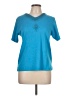 Jenny Teal Short Sleeve Top Size L - photo 1