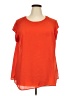 DR2 100% Polyester Orange Short Sleeve Blouse Size 3X - photo 1
