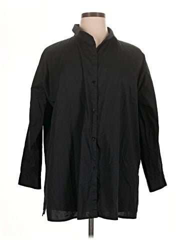 Eileen Fisher 3/4 Sleeve Button-Down Shirt (view 1)
