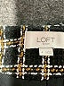 Ann Taylor LOFT Outlet 100% Polyester Houndstooth Black Jacket Size 4 - photo 6