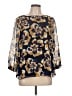 CAbi 100% Polyester Blue 3/4 Sleeve Blouse Size L - photo 1