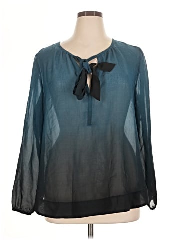 New York & Company Long Sleeve Blouse (view 1)