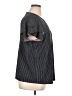 Adrianna Papell Houndstooth Black Short Sleeve Top Size XL - photo 4