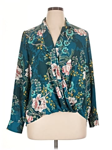 INC International Concepts Long Sleeve Blouse (view 1)