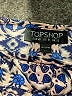 Topshop 100% Polyester Blue Sleeveless Blouse Size 8 - photo 7