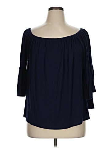 Green Envelope 3/4 Sleeve Blouse (view 1)
