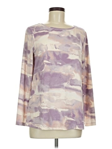 Susan Graver Long Sleeve T-Shirt (view 1)