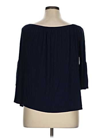 Green Envelope 3/4 Sleeve Blouse (view 2)