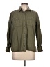 Zara Basic 100% Cotton Green Long Sleeve Button-Down Shirt Size L - photo 1