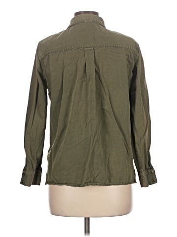 Zara Basic Long Sleeve Button-Down Shirt (view 2)