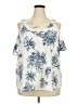 Flower & Feather Ivory Sleeveless Blouse Size 3X - photo 1
