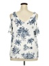 Flower & Feather Ivory Sleeveless Blouse Size 3X - photo 2