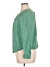 Maeve 100% Rayon Polka Dots Green Long Sleeve Blouse Size XL - photo 5