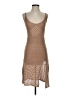 Unbranded 100% Polyester Tan Cocktail Dress Size S - photo 1