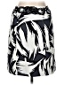 Per Se By Carlisle 100% Acetate Graphic Black Casual Skirt Size 8 - photo 1