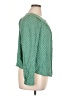 Maeve 100% Rayon Polka Dots Green Long Sleeve Blouse Size XL - photo 4