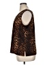 IMAN Animal Print Brown Sleeveless Blouse Size XL - photo 5