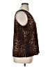 IMAN Animal Print Brown Sleeveless Blouse Size XL - photo 4