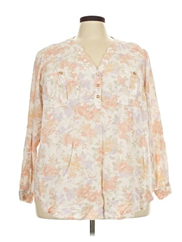 Torrid 3/4 Sleeve Blouse (view 1)