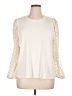 Ann Taylor LOFT Ivory Long Sleeve Top Size XL - photo 1