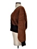 NEIWAI Color Block Brown Cardigan Size S - photo 5