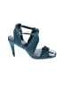 Vincente Color Block Teal Sandals Size 6 1/2 - photo 1
