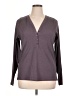 Athleta Gray Long Sleeve Henley Size 1X - photo 1