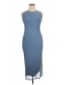 Assorted Brands Solid Blue Casual Dress Size XL - photo 1
