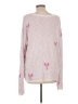 Splendid Hearts Pink Pullover Sweater Size L - photo 1