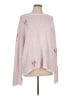 Splendid Hearts Pink Pullover Sweater Size L - photo 2
