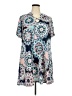 Perfectly Priscilla Paisley Blue Casual Dress Size 3X - photo 1