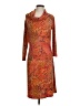 Natori Print Orange Casual Dress Size S - photo 1